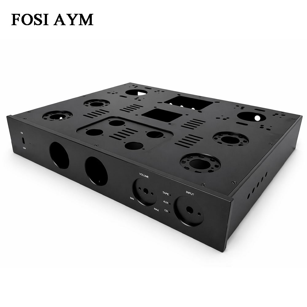 Headphone Amplifier Dac - Casing Amplifier Aluminium Penuh FOSI AYM