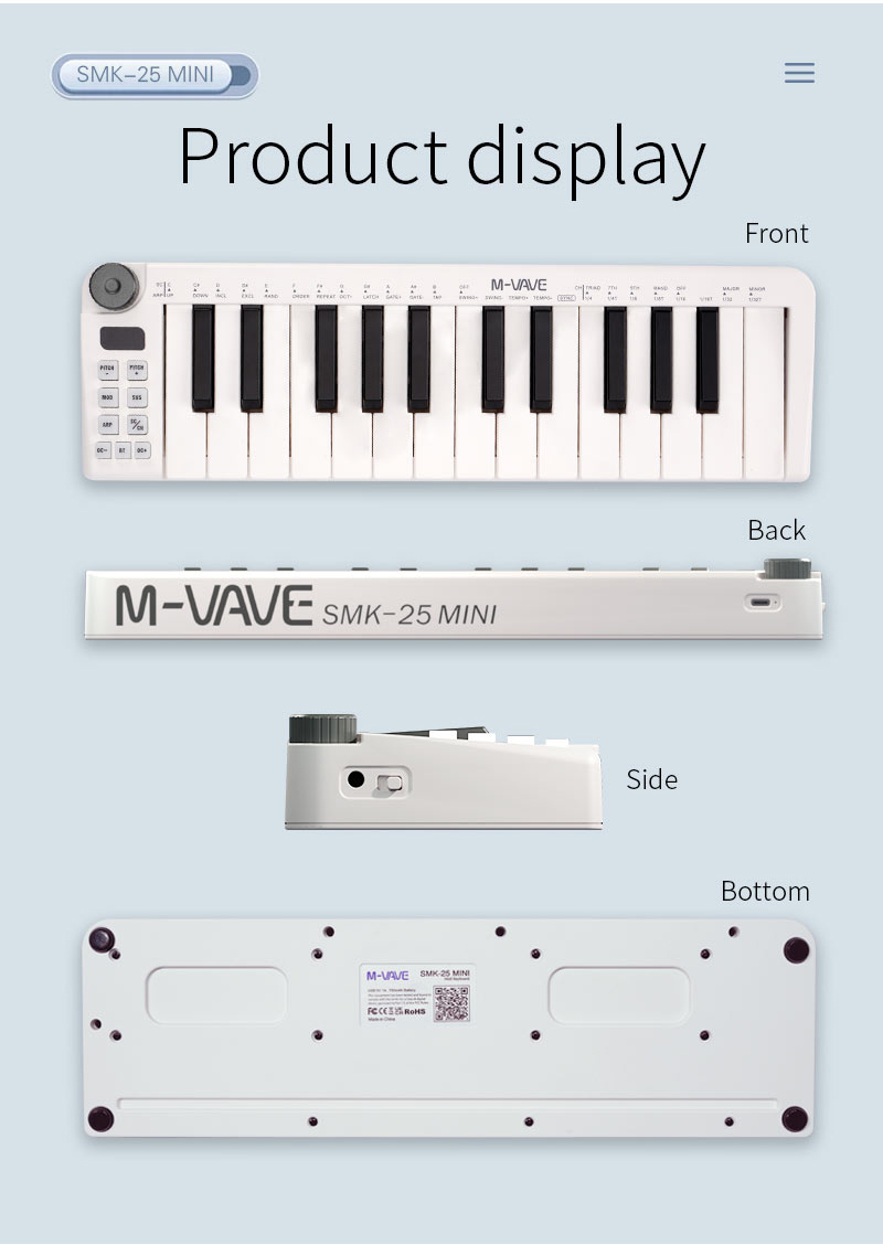 M-vave kontrol Mini Teclado, p - Midi Controller Pad ulasan dan harga